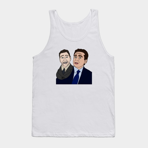 Michael Scott Paper Mache Tank Top by Eclipse in Flames